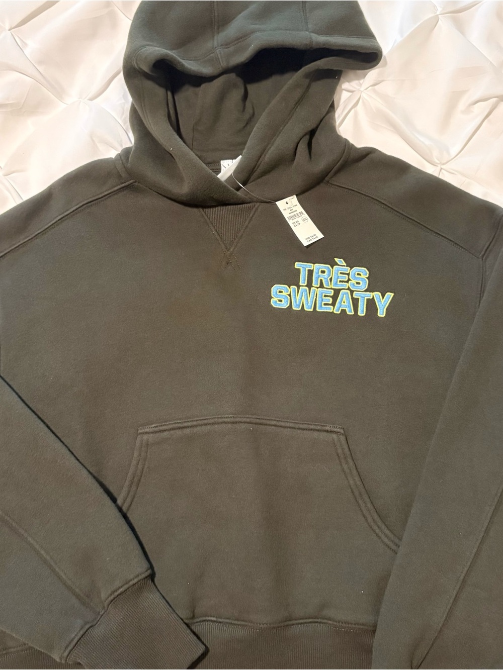 Offline by Aerie Women’s Tres Sweaty Black Pullover Hoodie, Size XS NWT
